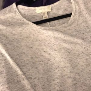 White/grey long sleeve